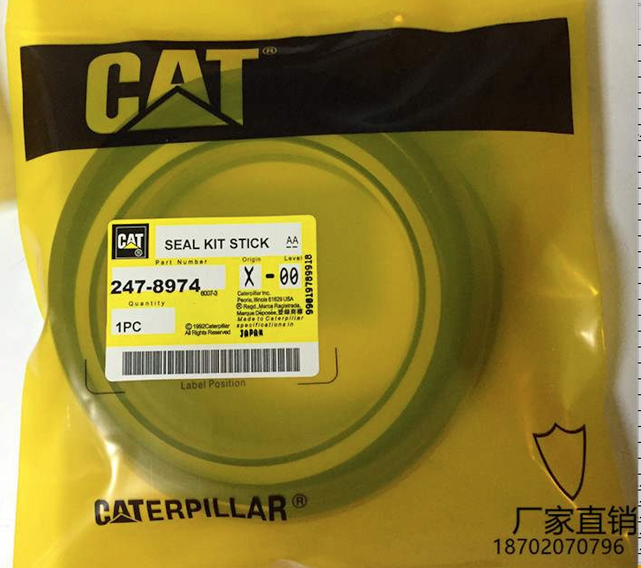 Kit de sellos Cilindro Hidráulico Arm Excavadoras CAT 320D #247-8974