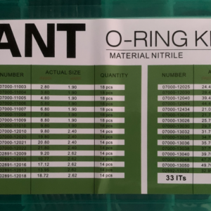 Caja master Kit de O-Rings de 435Pcs para Excavadoras Komatsu