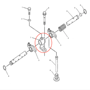 Soporte de eje de Balancines para motor Caterpillar C4.4 #103-9267