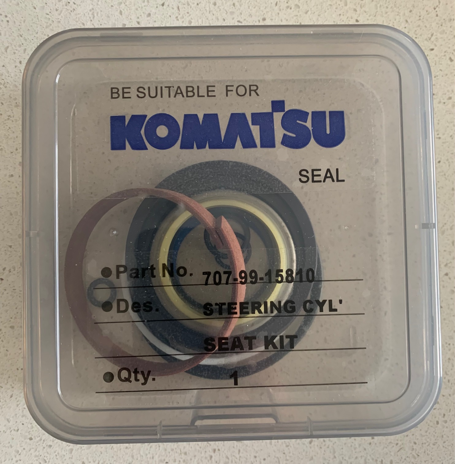 Kit de sellos Cilindro Hidráulico dirección de Cargador Komatsu WA380 #707-99-15810