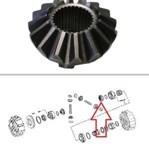Engranaje cónico de bloqueo de diferencial trasero ZF JD (310E/310G) #T163810
