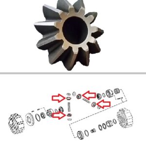 Engranaje satelite diferencial trasero ZF JD (310E/310G) #T239653